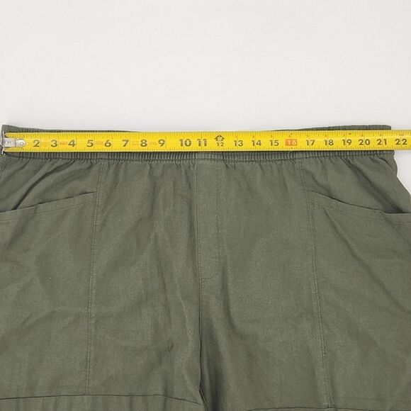 Old Navy Shorts Women Plus Size 3X High Rise Linen Rayon Goblincore Vacation - Picture 5 of 9